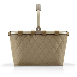 Reisenthel Einkaufskorb Rhombus Olive, Olivgrün, Textil, 22 L, quadratisch, 49x29x28 cm, Freizeit, Koffer & Taschen, Einkaufskörbe