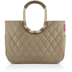 Reisenthel Einkaufskorb Rhombus Olive, Olivgrün, Textil, 25 L, bauchig, 46x34.5x25 cm, nachhaltig, Freizeit, Koffer & Taschen, Einkaufskörbe