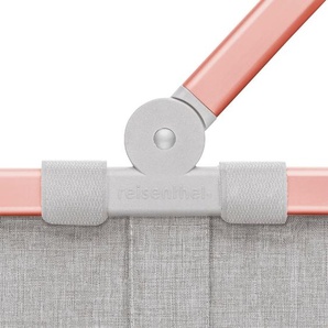Reisenthel Einkaufskorb Twist Sky Rose, Grau, Roségold, Textil, 22 L, rechteckig, 49x29x28 cm, Freizeit, Koffer & Taschen, Einkaufskörbe