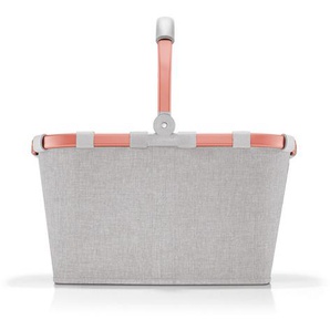 Reisenthel Einkaufskorb Twist Sky Rose, Grau, Roségold, Textil, 22 L, rechteckig, 49x29x28 cm, Freizeit, Koffer & Taschen, Einkaufskörbe