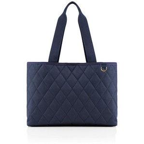 Reisenthel Shopper, Dunkelblau, Textil, Raute, 12 L, 39x28x16 cm, verschließbar, großes Hauptfach, umweltfreundlich, Freizeit, Unterwegs, Einkaufskörbe