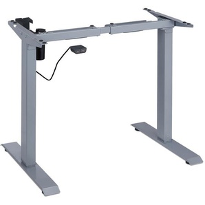 Relaxdays - Tischgestell höhenverstellbar, elektrisch, ausziehbar, 71-121 cm, Gestell für Schreibtisch, Stahl, grau