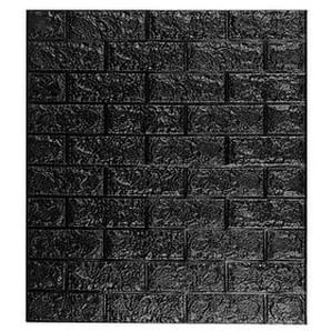 10 relaxdays Wandpaneele selbstklebend schwarz 70,0 x 78,0 cm