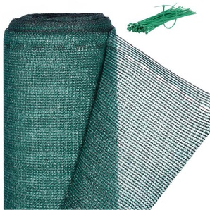 Relaxdays - Zaunblende, Sichtschutz für Gartenzaun & Balkongeländer, hdpe Gewebe, UV-stabilisiert, wetterfest, 1x50m, grün