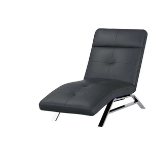 Relaxliege aus Leder  Riva ¦ blau ¦ Maße (cm): B: 80 H: 113 T: 198.0