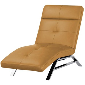 Relaxliege aus Leder  Riva ¦ braun ¦ Maße (cm): B: 80 H: 113 T: 198