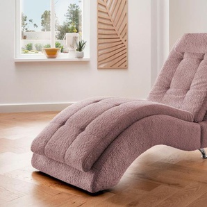 Relaxliege HOME AFFAIRE Vengo 2 Sofas Gr. B/H/T: 70 cm x 92 cm x 170 cm, rosa Relaxliegen