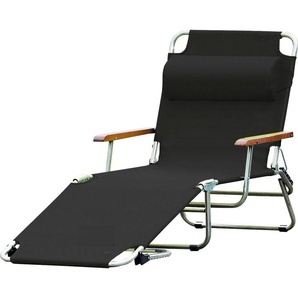 Relaxliege JANKURTZ fiam amigo Sofas Gr. Kunststoffgewebe, schwarz Relaxliegen
