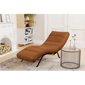 Relaxliege Kasson Braun Echtleder Nadra Schwarz 172 x 96 x 68cm