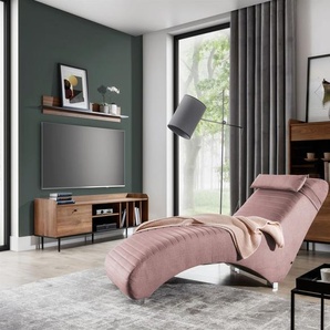 Relaxliege Liege Sessel ABRAMO in Stoff Lisbon Rose
