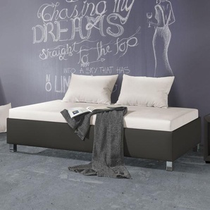 Relaxliege Lisala, taupe, 90x200 cm, ohne Lattenrost - ohne Matratze