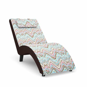 Relaxliege MAX WINZER build-a-chair Nova Sofas Gr. B/H/T: 63 cm x 84 cm x 160 cm, Flachgewebe, Korpus: Kunstleder braun-Füße: Schwarz, beige (creme) Relaxliegen