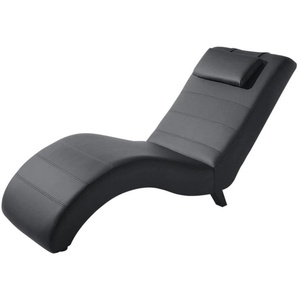 Relaxliege MAX WINZER Nova Sofas Gr. B/H/T: 63 cm x 84 cm x 160 cm, Lu x us-Microfaser, schwarz Relaxliegen