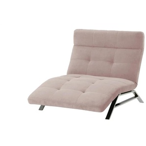 Relaxliege  Riva ¦ rosa/pink ¦ Maße (cm): B: 120 H: 113 T: 198.0