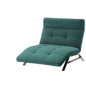 Relaxliege Riva - türkis/petrol - Materialmix - 120 cm - 113 cm - cm 198,0 | Möbel Kraft