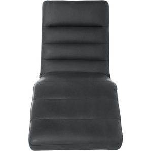 Relaxliege W.SCHILLIG daily dreams Sofas Gr. B/H/T: 65 cm x 91 cm x 170 cm, Longlife Xtra-Leder Z59, mit Kopfteilverstellung-manuell, schwarz (schwarz z59) Relaxliegen Sofas Funktionsliege wahlweise mit Motor, Gestell Chrom, Breite 65 cm