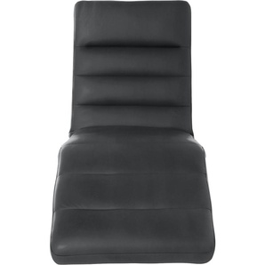 Relaxliege W.SCHILLIG daily dreams Sofas Gr. B/H/T: 65 cm x 91 cm x 170 cm, Longlife Xtra-Leder Z59, mit Kopfteilverstellung-mit Doppelmotor-mit Akku, schwarz (schwarz z59) Relaxliegen Sofas Funktionsliege wahlweise mit Motor, Gestell Chrom, Breite 65 cm