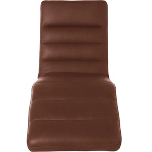 Relaxliege W.SCHILLIG daily dreams Sofas Gr. B/H/T: 65 cm x 91 cm x 170 cm, Longlife Xtra-Leder Z69, mit Kopfteilverstellung-mit Doppelmotor-mit Akku, braun (tobacco z69) Relaxliegen Sofas Funktionsliege wahlweise mit Motor, Gestell Chrom, Breite 65 cm