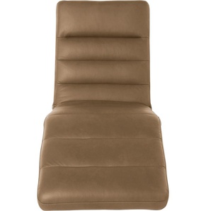 Relaxliege W.SCHILLIG daily dreams Sofas Gr. B/H/T: 65 cm x 91 cm x 170 cm, Longlife Xtra-Leder Z69, mit Kopfteilverstellung-mit Doppelmotor-ohne Akku, braun (fango z69) Relaxliegen Sofas Funktionsliege wahlweise mit Motor, Gestell Chrom, Breite 65 cm