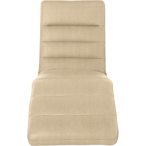 Relaxliege W.SCHILLIG daily dreams Sofas Gr. B/H/T: 65 cm x 91 cm x 170 cm, Stoff S37, mit Kopfteilverstellung-manuell, beige (sahara s37) Relaxliegen Sofas Funktionsliege wahlweise mit Motor, Gestell Chrom, Breite 65 cm