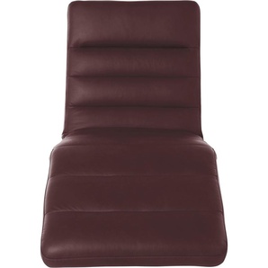 Relaxliege W.SCHILLIG daily dreams Sofas Gr. B/H/T: 75 cm x 91 cm x 170 cm, Longlife Xtra-Leder Z69, mit Kopfteilverstellung-mit Doppelmotor-mit Akku, braun (mocca z69) Relaxliegen Sofas Funktionsliege wahlweise mit Motor, Gestell Chrom, Breite 75 cm