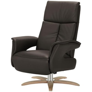 Nils Olsen Relaxsessel aus Leder  Lia ¦ braun ¦ Maße (cm): B: 78 H: 108 T: 86.0