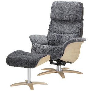Nils Olsen Relaxsessel aus Schaffell  Balance ¦ grau ¦ Maße (cm): B: 76 H: 106 T: 115.0