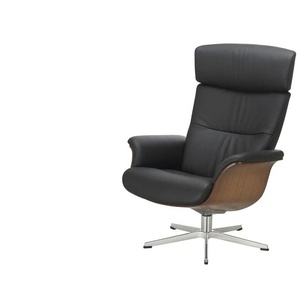Relaxsessel Echtleder Timeout Master ¦ schwarz ¦ Maße (cm): B: 81 H: 109 T: 81.0