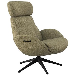 Relaxsessel FLEXLUX Relaxchairs Elegant Sessel Gr. Bouclé, Rückteilverstellung-Kopfstützenverstellung, B/H/T: 90 cm x 107 cm x 89 cm, grün (fall green) Lesesessel und Relaxsessel