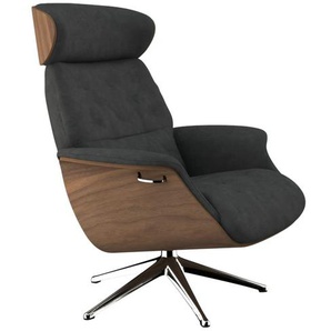 Relaxsessel FLEXLUX Relaxchairs Volden Sessel Gr. Lederoptik, Kopfstützenverstellung-Rückteilverstellung, B/H/T: 83 cm x 112 cm x 125 cm, grau (elephant grey) Lesesessel und Relaxsessel