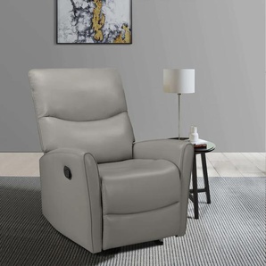 Relaxsessel HOME AFFAIRE Chesley Sessel Gr. Kunstleder, B/H/T: 81 cm x 100 cm x 98 cm, grau (hellgrau) Lesesessel und Relaxsessel
