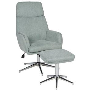 Relaxsessel mit Hocker Whitby, mint, inkl. Wippfunktion