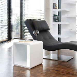 Relaxsessel SALESFEVER Sessel Gr. Kunstleder, Rela x funktion, B/H/T: 60 cm x 83 cm x 200 cm, schwarz Lesesessel und Relaxsessel mit Nackenkissen, Relaxliege modernem Metallfuß