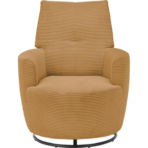 Relaxsessel SET ONE BY MUSTERRING SO 1450 Sessel Gr. Cord, Drehfunktion-Wippfunktion, B/H/T: 80 cm x 96 cm x 88 cm, honey yellow gct 95 Lesesessel und Relaxsessel mit Dreh Wippfunktion, wahlweise Hocker erhältlich