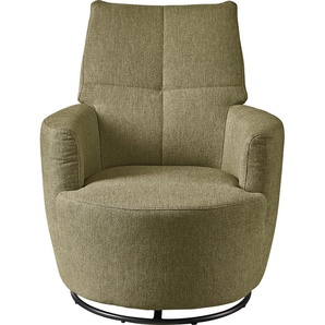 Relaxsessel SET ONE BY MUSTERRING SO 1450 Sessel Gr. Struktur fein TCM, Drehfunktion-Wippfunktion, B/H/T: 80 cm x 96 cm x 88 cm, grün (olivgrün tcm 333) Lesesessel und Relaxsessel mit Dreh- Wippfunktion, wahlweise Hocker erhältlich