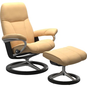 Relaxsessel STRESSLESS Consul Sessel Gr. Material Bezug, Material Gestell, Ausführung / Funktiion, Maße, gelb (yellow) Lesesessel und Relaxsessel