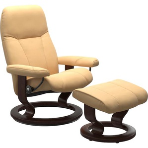 Relaxsessel STRESSLESS Consul Sessel Gr. Material Bezug, Material Gestell, Ausführung / Funktion, Maße B/H/T, gelb (yellow) Lesesessel und Relaxsessel