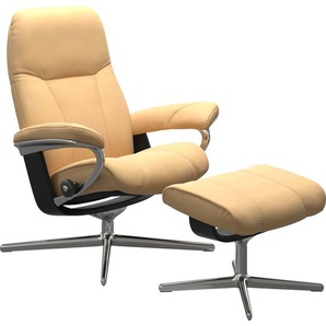 Relaxsessel STRESSLESS Consul Sessel Gr. Material Bezug, Material Gestell, Ausführung / Funktion, Maße B/H/T, gelb (yellow) Lesesessel und Relaxsessel