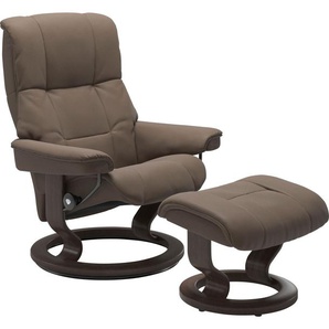 Relaxsessel STRESSLESS Mayfair Sessel Gr. Leder BATICK, Classic Base Wenge, Relaxfunktion-Drehfunktion-Plus™System-Gleitsystem, B/H/T: 75 cm x 99 cm x 73 cm, braun (mole batick) Lesesessel und Relaxsessel mit Classic Base, Größe S, M & L, Gestell Wenge