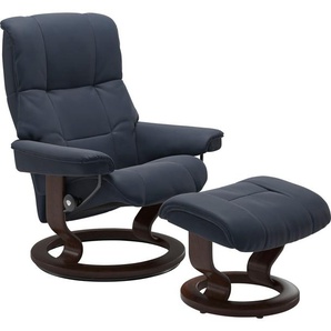 Relaxsessel STRESSLESS Mayfair Sessel Gr. Leder PALOMA, Classic Base Braun, Rela x funktion-Drehfunktion-Plus™System-Gleitsystem, B/H/T: 79 cm x 101 cm x 73 cm, blau (o x ford blue paloma) Lesesessel und Relaxsessel mit Classic Base, Größe S, M & L,