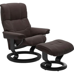 Relaxsessel STRESSLESS Mayfair Sessel Gr. Leder PALOMA, Classic Base Schwarz, Relaxfunktion-Drehfunktion-Plus™System-Gleitsystem, B/H/T: 79 cm x 101 cm x 73 cm, braun (chocolate paloma) Lesesessel und Relaxsessel