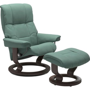 Relaxsessel STRESSLESS Mayfair Sessel Gr. Leder PALOMA, Classic Base Wenge, Relaxfunktion-Drehfunktion-Plus™System-Gleitsystem, B/H/T: 79 cm x 101 cm x 73 cm, grün (aqua green paloma) Lesesessel und Relaxsessel mit Classic Base, Größe S, M & L, Gestell