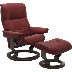 Relaxsessel STRESSLESS Mayfair Sessel Gr. Leder PALOMA, Classic Base Wenge, Relaxfunktion-Drehfunktion-Plus™System-Gleitsystem, B/H/T: 79 cm x 101 cm x 73 cm, rot (cherry paloma) Lesesessel und Relaxsessel mit Hocker, Classic Base, Größe S, M & L, Gestell