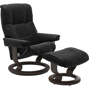 Relaxsessel STRESSLESS Mayfair Sessel Gr. Leder PALOMA, Classic Base Wenge, Relaxfunktion-Drehfunktion-Plus™System-Gleitsystem, B/H/T: 79 cm x 101 cm x 73 cm, schwarz (black paloma) Lesesessel und Relaxsessel