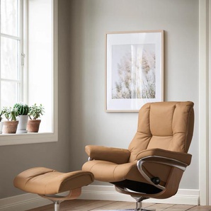 Relaxsessel STRESSLESS Mayfair Sessel Gr. Leder PALOMA, Cross Base Eiche, Rela x funktion-Drehfunktion-Plus™System-Gleitsystem-BalanceAdapt™, B/H/T: 92 cm x 103 cm x 79 cm, braun (taupe paloma) Lesesessel und Relaxsessel
