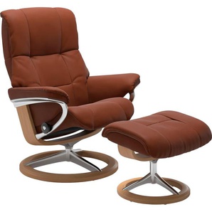 Relaxsessel STRESSLESS Mayfair Sessel Gr. Leder PALOMA, Signature Base Eiche, Relaxfunktion-Drehfunktion-Plus™System-Gleitsystem-BalanceAdapt™, B/H/T: 79 cm x 102 cm x 44 cm, braun (copper paloma) Lesesessel und Relaxsessel