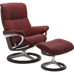 Relaxsessel STRESSLESS Mayfair Sessel Gr. Leder PALOMA, Signature Base Wenge, Relaxfunktion-Drehfunktion-Plus™System-Gleitsystem-BalanceAdapt™, B/H/T: 79 cm x 102 cm x 73 cm, rot (cherry paloma) Lesesessel und Relaxsessel