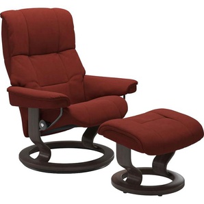 Relaxsessel STRESSLESS Mayfair Sessel Gr. Microfaser DINAMICA, Classic Base Wenge, Relaxfunktion-Drehfunktion-Plus™System-Gleitsystem, B/H/T: 79 cm x 101 cm x 73 cm, rot (red dinamica) Lesesessel und Relaxsessel