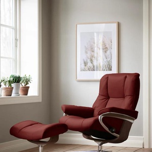Relaxsessel STRESSLESS Mayfair Sessel Gr. Microfaser DINAMICA, Cross Base Braun, Rela x funktion-Drehfunktion-Plus™System-Gleitsystem-BalanceAdapt™, B/H/T: 83 cm x 102 cm x 74 cm, rot (red dinamica) Lesesessel und Relaxsessel