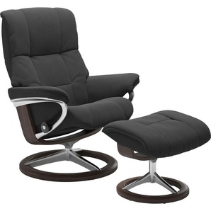 Relaxsessel STRESSLESS Mayfair Sessel Gr. Microfaser DINAMICA, Signature Base Wenge, Relaxfunktion-Drehfunktion-Plus™System-Gleitsystem-BalanceAdapt™, B/H/T: 92 cm x 103 cm x 79 cm, grau (charcoal dinamica) Lesesessel und Relaxsessel mit Hocker, Signature